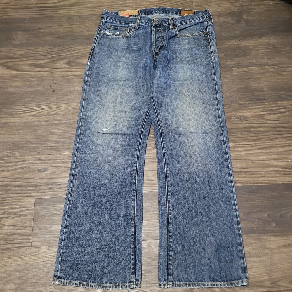 Classic Blue Denim Jeans 34x32 Mens Heavy Rancher Cowboy Western